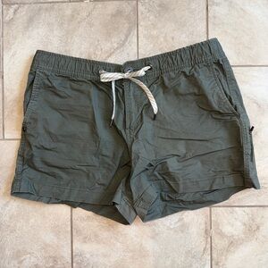 Vuori Olive Green Drawstring Shorts